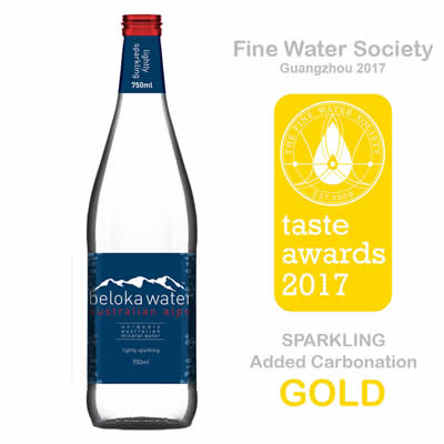 beloka water taste award gold 2017