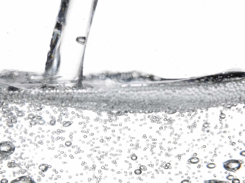carbonated water close up image