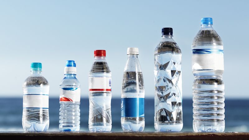 Plastic Water Bottles Stock